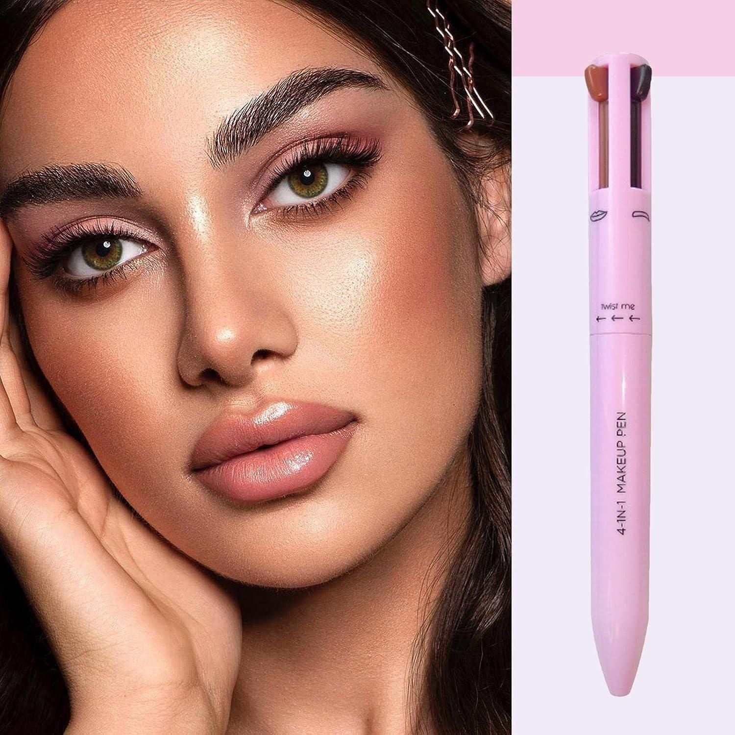 Milagro Beauty 4 in 1 Touch Up Makeup Pen With- Eye liner, Lip Liner, Highlighter & Eyebrow Pencil